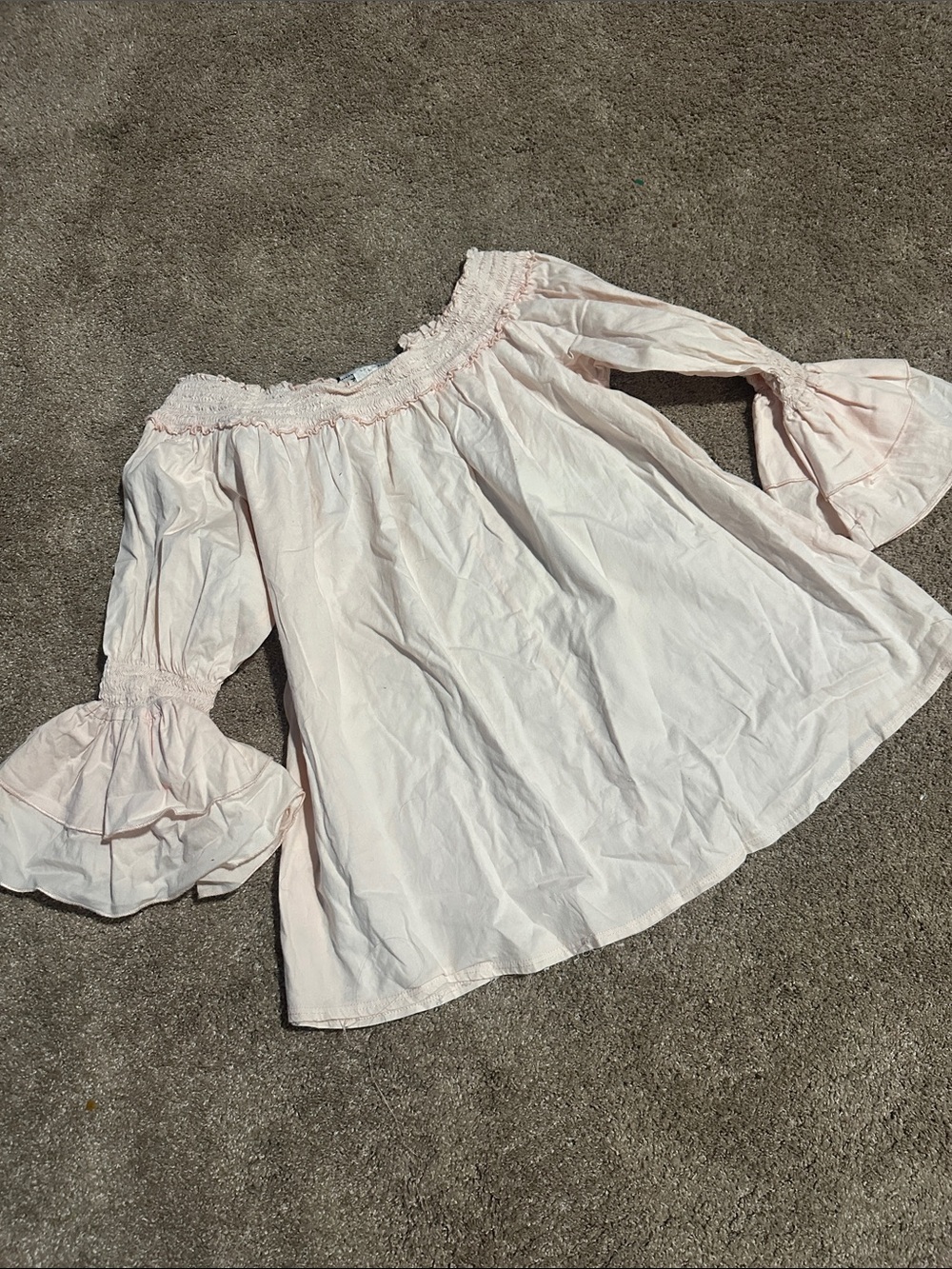Touch me Off-Shoulder Ruffle Sleeve Blouse